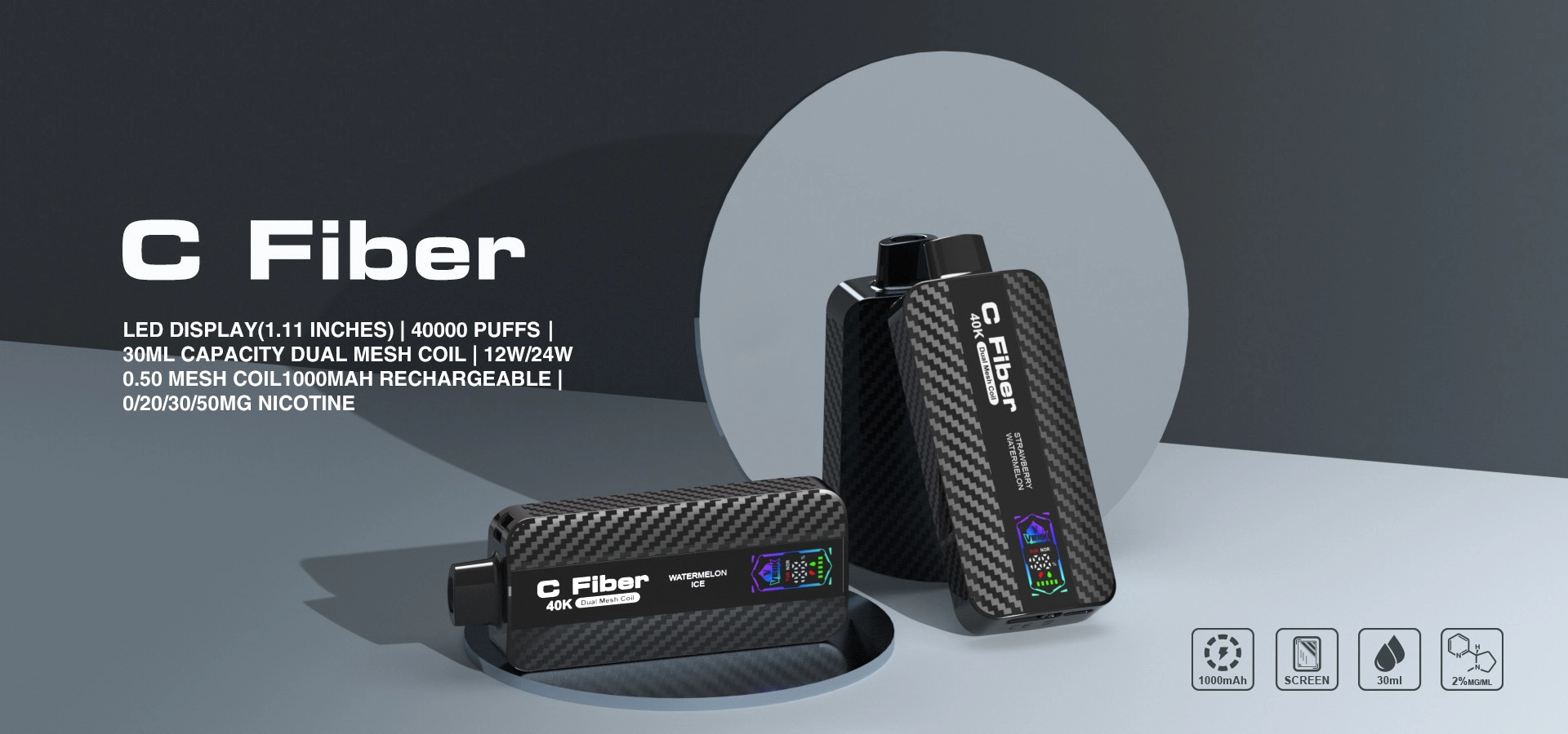 VEIIK C FIBER rechargeable disposable vapes