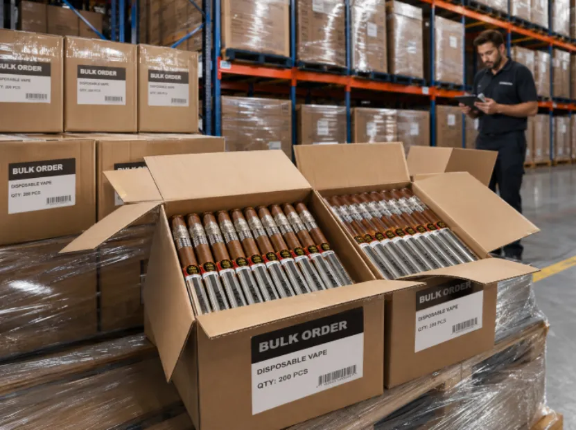 Bulk disposable vapes in boxes
