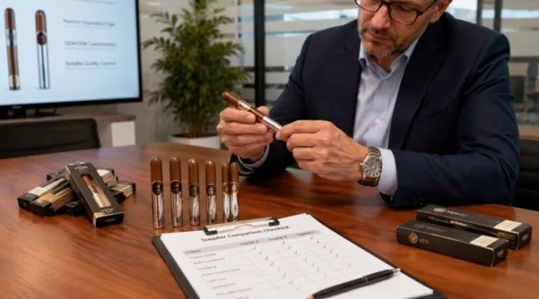 Disposable E-Cigar Supplier：9 Features for B2B Buyers